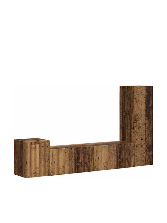 Living Room TV Unit Old Wood L30xW31xH100cm