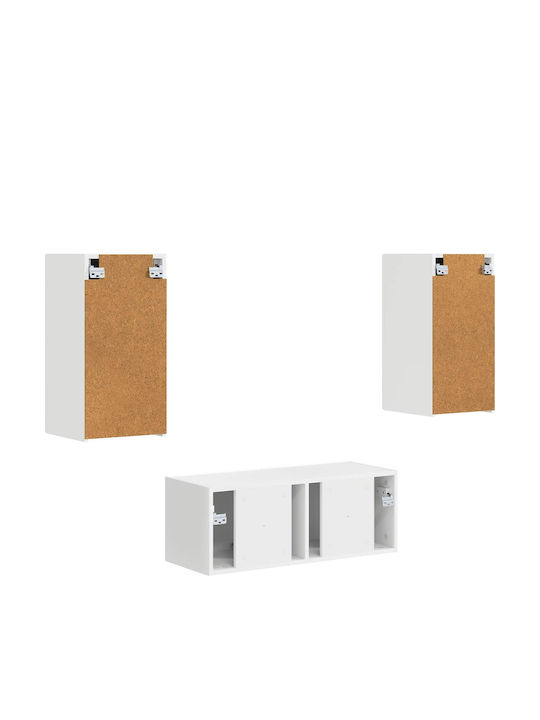 Living Room TV Unit White L78.5xW31xH30cm
