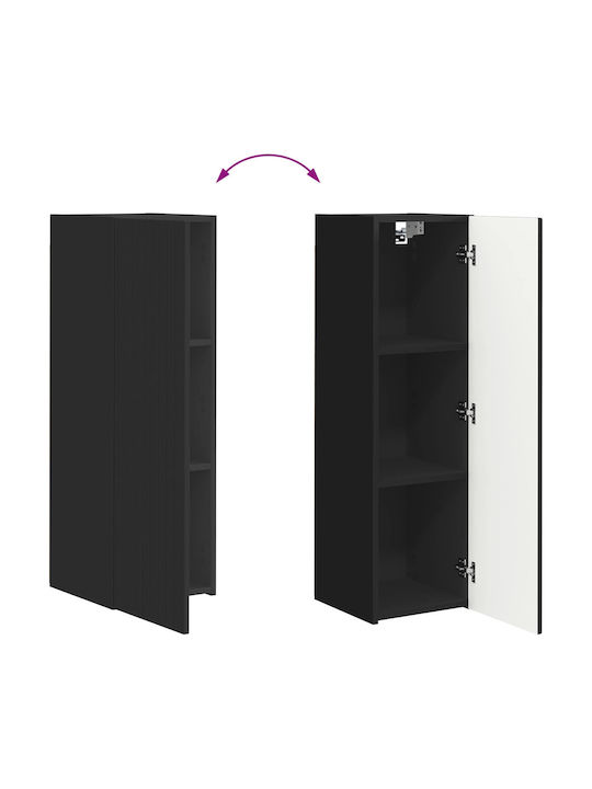 Living Room TV Unit Black L30xW31xH100cm