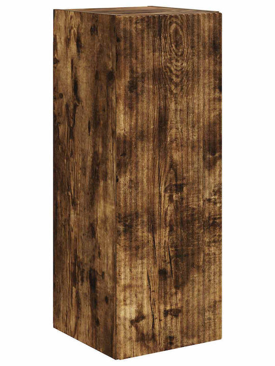 Living Room TV Unit Smoked Oak L30xW31xH80cm