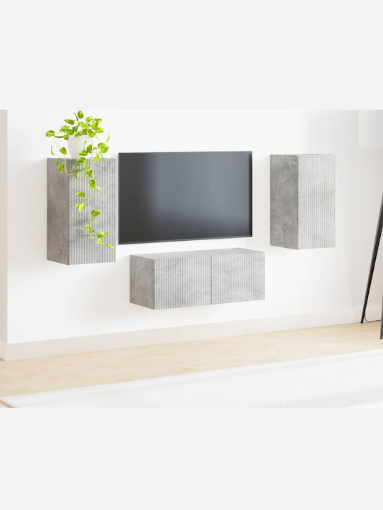 Wohnzimmer TV-Einheit Grey L98xB31xH29.5cm