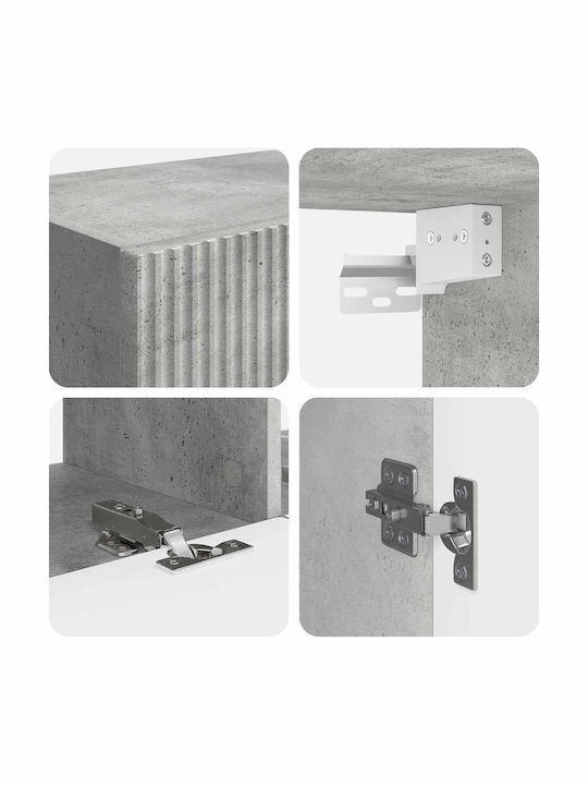 Wohnzimmer TV-Einheit Grey L98xB31xH29.5cm