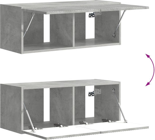 Living Room TV Unit Grey L98xW31xH29.5cm