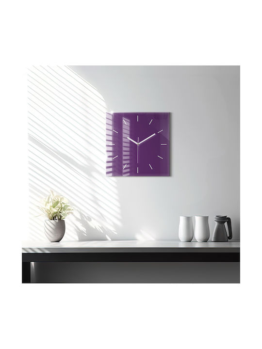 Tulup Silent Wall Clock Purple 30x30cm