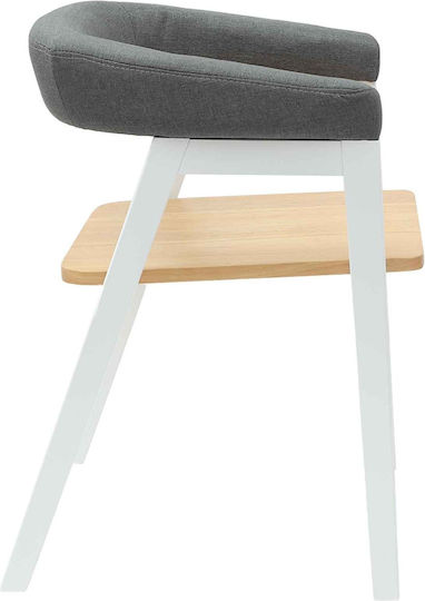 Outdoor Chair Wooden White 2pcs 54x57x73cm