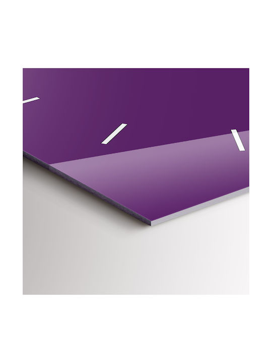 Tulup Silent Wall Clock Purple 30x30cm
