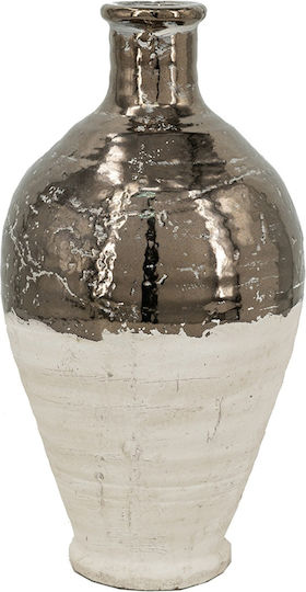 Artekko Vază Teracotă Bronz Bej 20x20x38 Cm