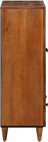 Bufet din Lemn cu Sertare Nuci 60x33.5x100cm