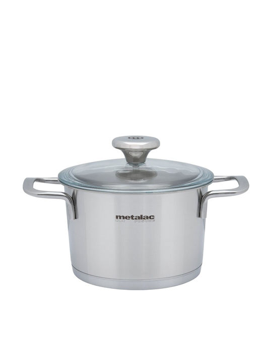Tiefer Edelstahl-Topf 1.3Es / 16cm