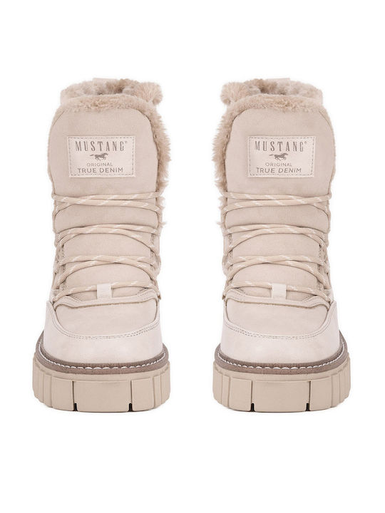 Stiefeletten Damen Beige