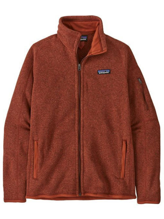 Men's Fleece Cardigan Red