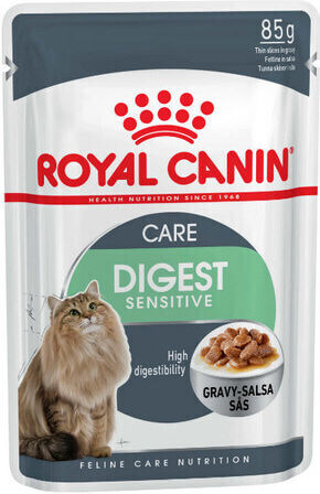 Royal Canin Digest Sensitive Hrană Umedă pentru Pisici Adulte la Pliculeț cu Păsări de Curte 12x85gr