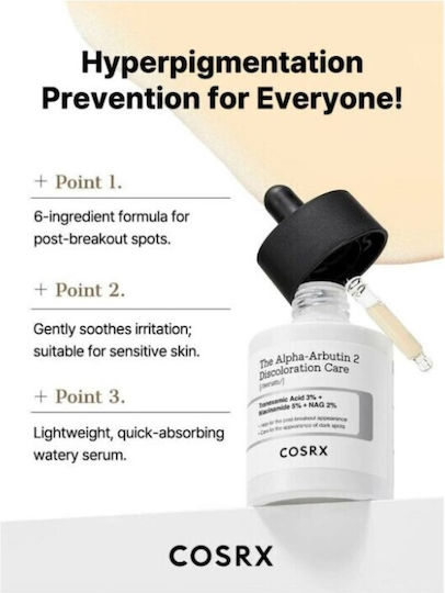 Cosrx The Alpha-arbutin 2 Discoloration Care Serum Face with Niacinamide & Hyaluronic Acid for Dark Spots & Whitening 50ml