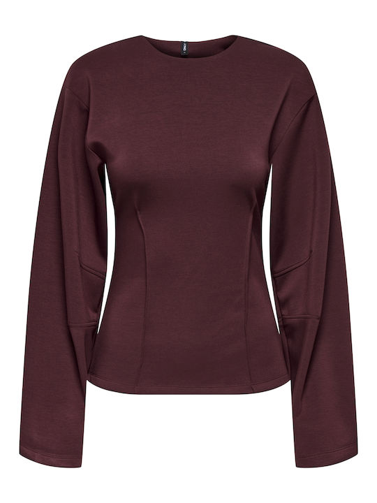 Women's Blouse Long Sleeve Bordeaux