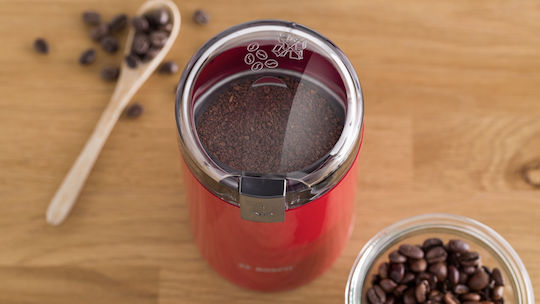 Bosch Râșniță electrică pentru cafea 180W cu capacitate de boabe 75gr Roșu