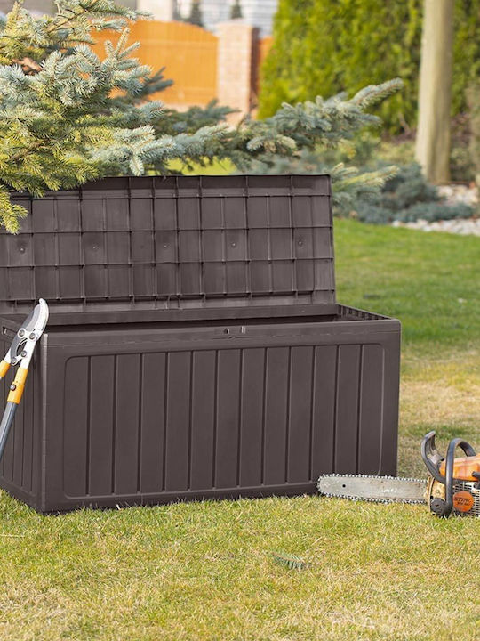 Prosperplast Outdoor Storage Box 280lt Brown L116xW43.8xH55cm