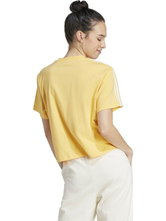 adidas Essentials 3-stripes T-Shirt Yellow