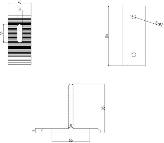 T Support Fixing Photovoltaic Panel On Metal Roof