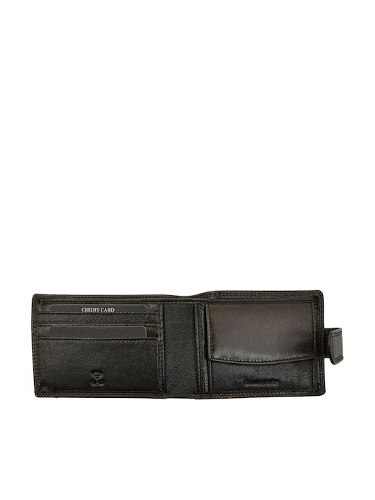 Кожен Мъжки Портфейл с RFID Сив