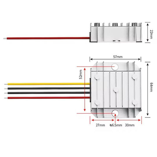 F35j12v5a4l DC/DC 12V/24V 5V 5A 25W Leistungsmodul Step-Down Konverter