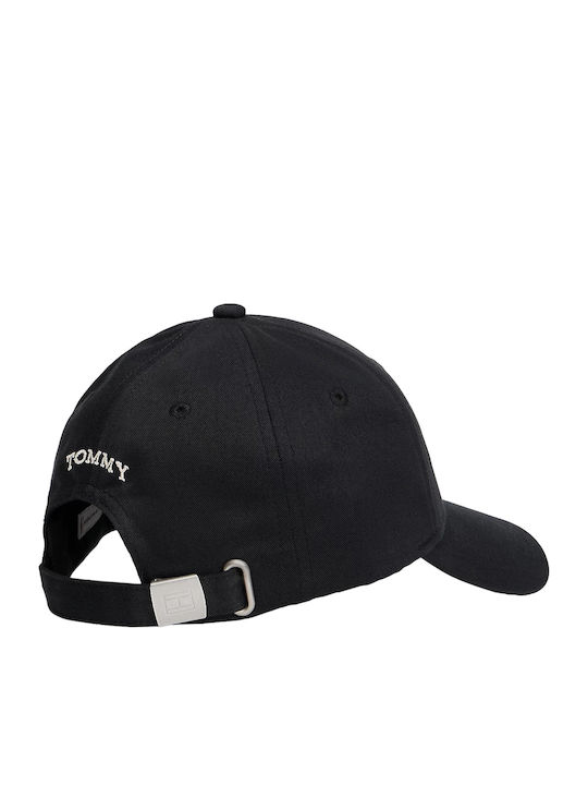 Tommy Hilfiger Kids' Jockey Fabric Black Hat