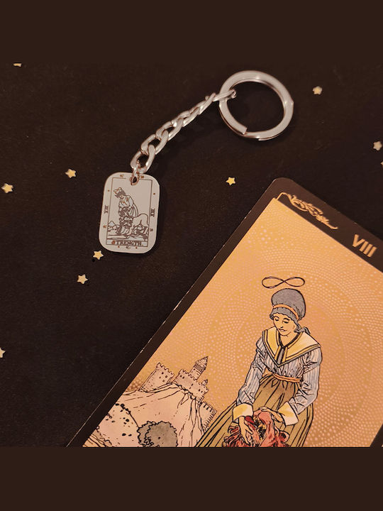 Jt Handmade Steel Keychain Charm 2026 Tarot Card