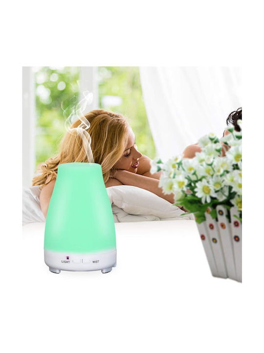 Led Συσκευή Αρωματοθεραπείας Υπερήχων Essential με Τηλεχειριστήριο 200ml