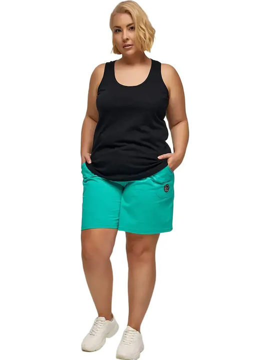 Women's Sleeveless Black Sports Blouse