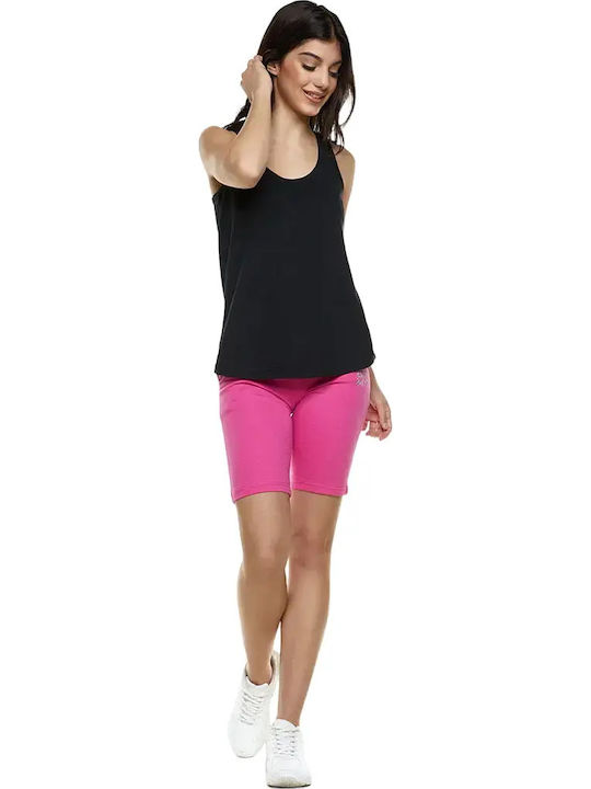 Women's Sleeveless Black Sports Blouse