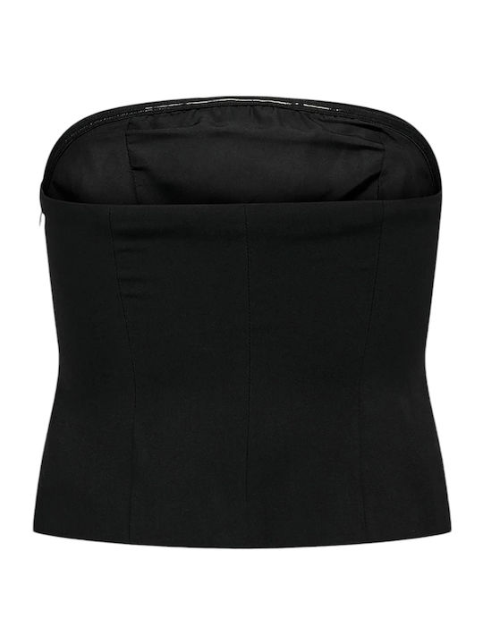 Life Γυναικεία Μπλούζα Strapless Μαύρο