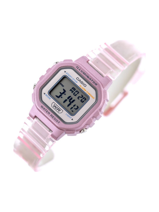 Casio Παιδικό Ρολόι 30.5mm Ροζ