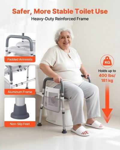 Vevor Toilet Chair with Backrest SJLDSJGMTZDK0AX9F001V0