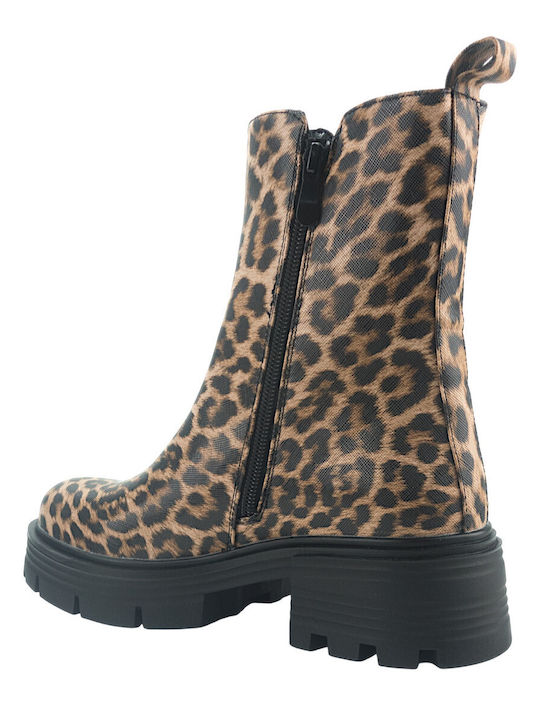 Stiefeletten Damen Braun
