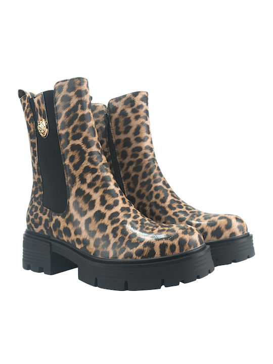 Stiefeletten Damen Braun