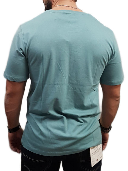 Crew Neck Crew Neck T-shirt Mineral Blue, Green