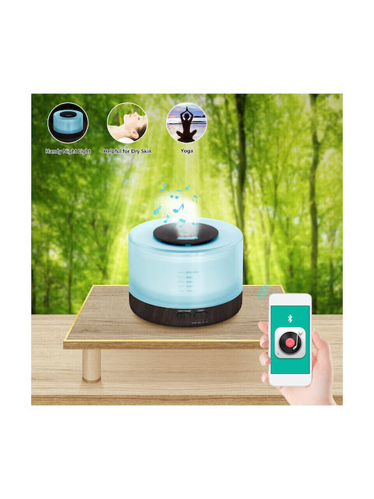 Vrising Lumini LED Dispozitiv de aromaterapie Ultrasonic cu temporizator Maro 500ml