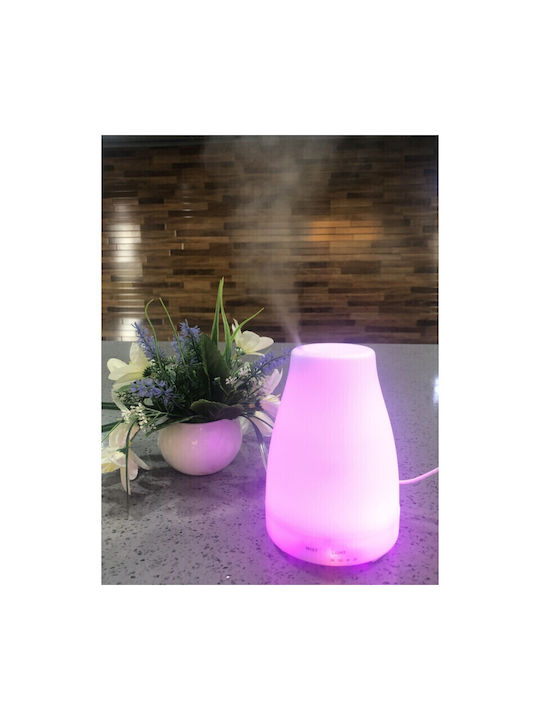 Vrising Lumini LED Dispozitiv de aromaterapie Ultrasonic Alb 200ml