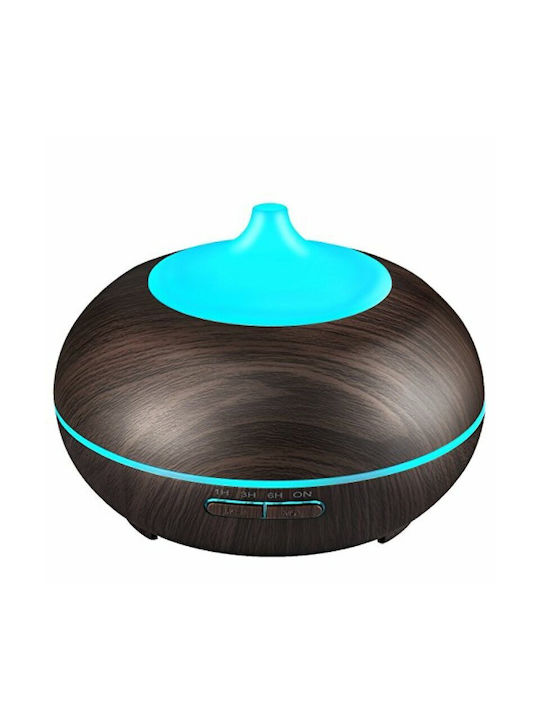 Vrising Lumini LED Dispozitiv de aromaterapie Ultrasonic cu temporizator Maro 400ml