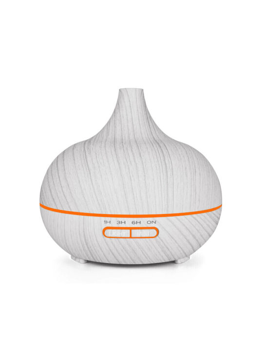 Vrising LED Aromatherapie-Diffusor Ultraschall mit Timer Weiß 550ml