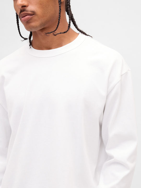 Langarmbluse Optic White