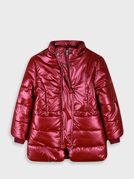 Kids' Casual Jacket with Hood Burgundy