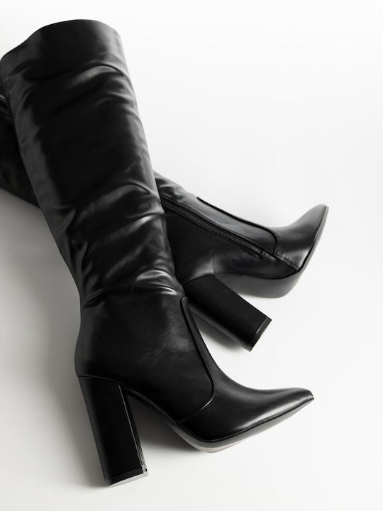 Damenstiefel mit hohem Absatz Schwarz