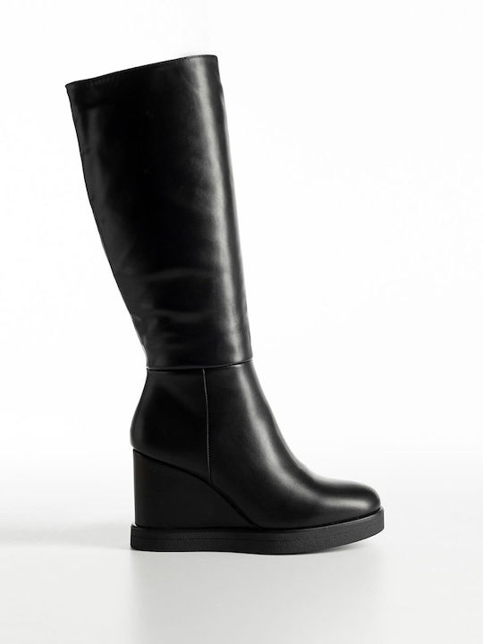 Damenstiefel mit hohem Absatz Schwarz