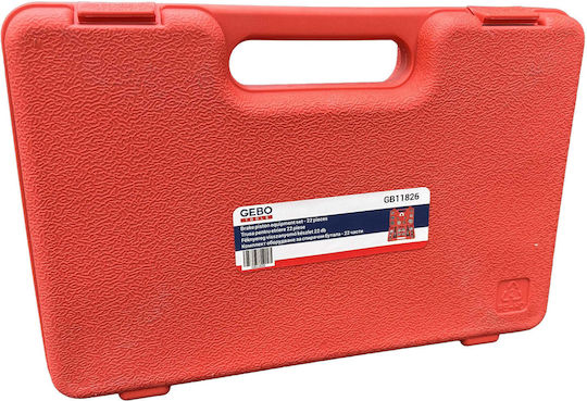 Brake Caliper Piston Rewind Pressure Rotation Kit 22 Pieces Gebo Tools
