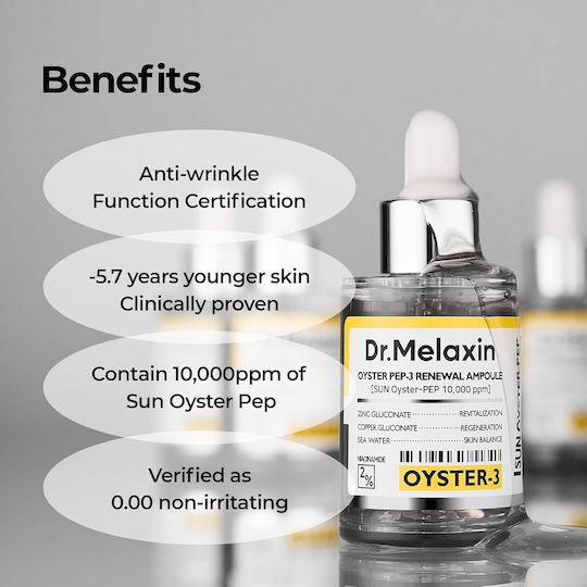 Dr. Melaxin Oyster Peptide Ampoule Serum For Face With Peptides For Firming & Revitalization 30ml