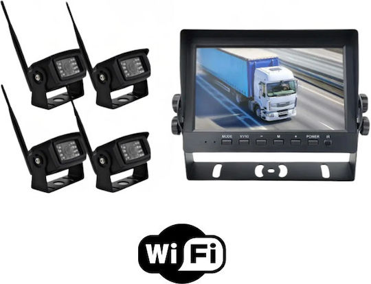 Taggo Cameră auto wireless rezistentă la apă pentru mersul înapoi cu vedere pe timp de noapte Universal Rover SD (Sistem de Dezvoltare) Volkswagen Sus