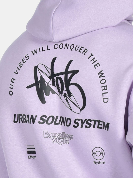 Sweatshirt with Hood Lilac