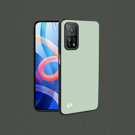 Bodycell Vegan Cover Back Cover Plastic / Leather Green (Xiaomi Mi 10T / Mi 10T ProOnePlus 10T)