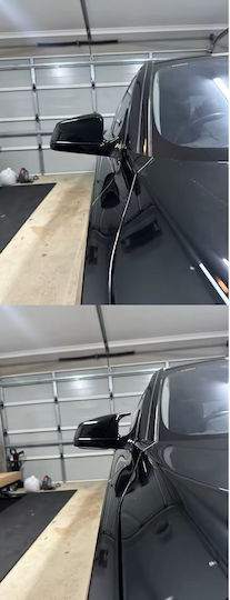 Капаци За Огледала Черен Пиано Лак Стил Батман Подходящ За Bmw F01 F02 F03 F04 F06 F07 F10 F11 F12 F13 Преди Фейслифт