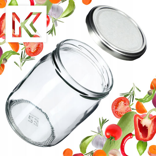 Kadax Set 8Stücke Lebensmittelgläser Allgemeine Verwendung mit Deckel Glas Transparent 540ml